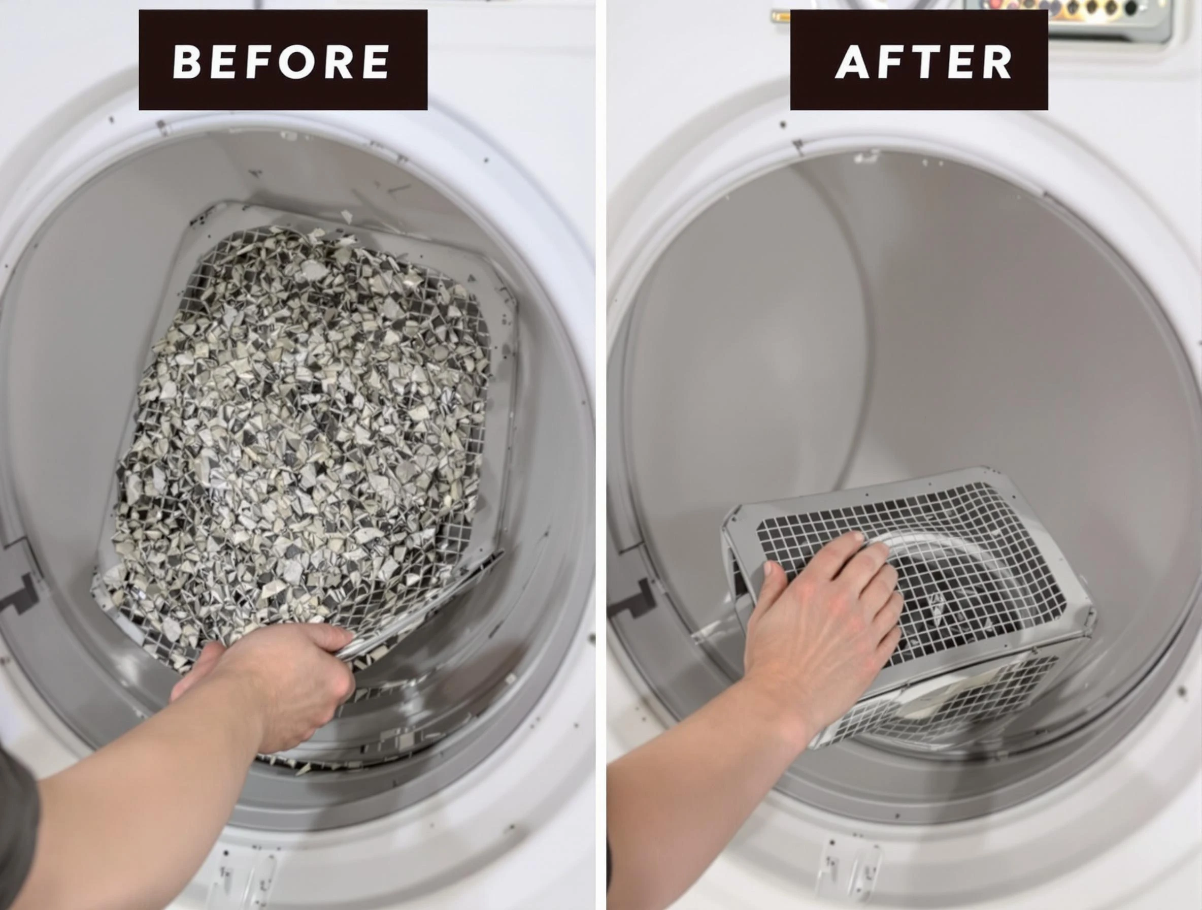 Professional lint trap cleaning by Scottdale Dryer Vent Cleaning in Scottdale