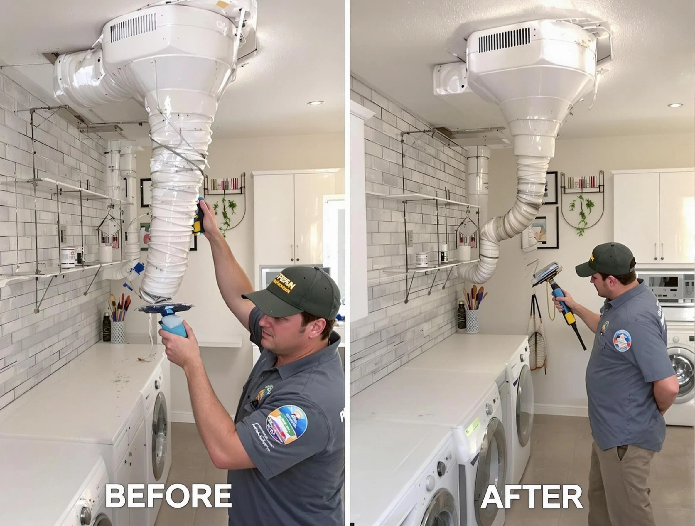 Professional dryer exhaust vent cleaning by Scottdale Dryer Vent Cleaning in Scottdale