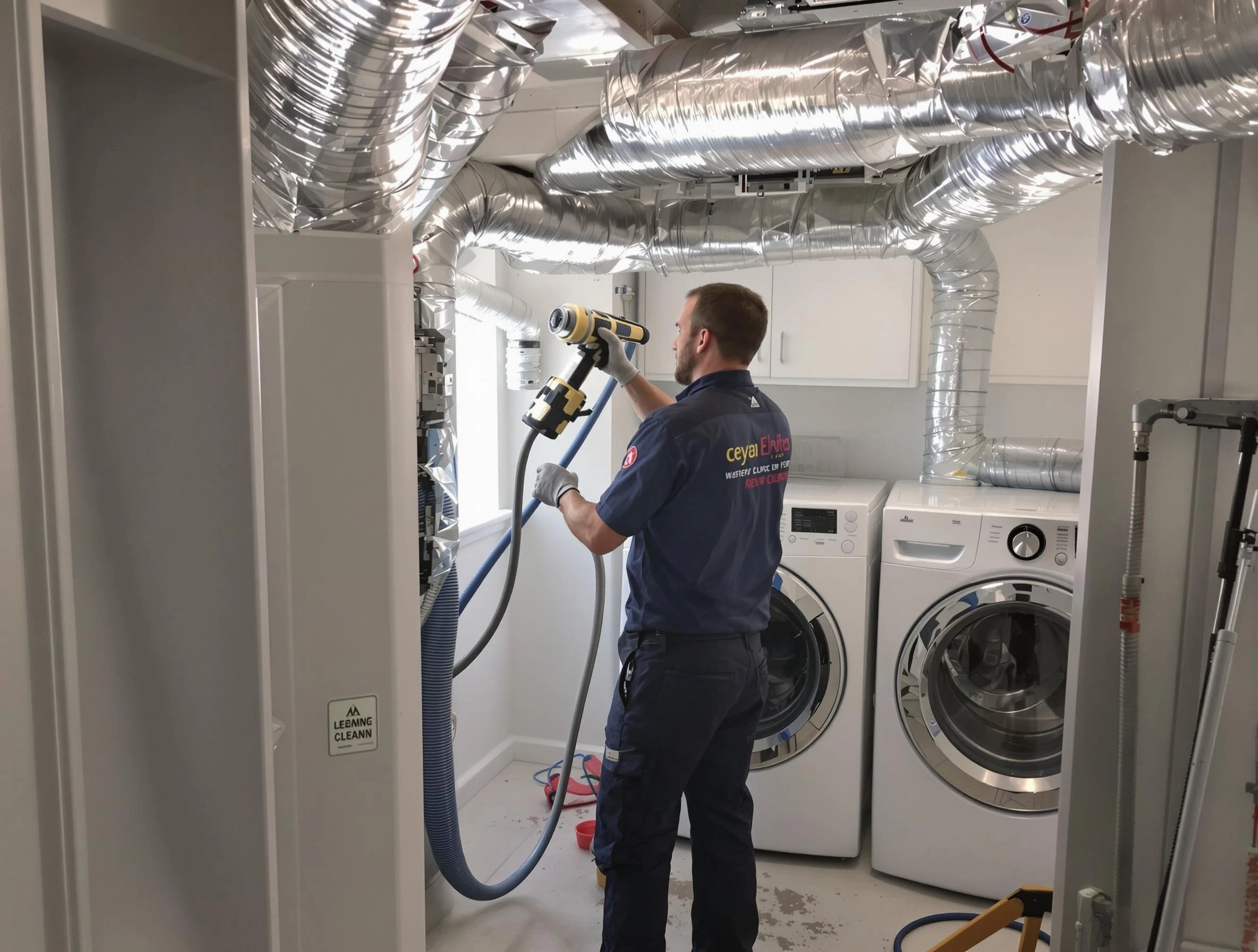 Scottdale Dryer Vent Cleaning specialist using advanced equipment for thorough duct cleaning in Scottdale