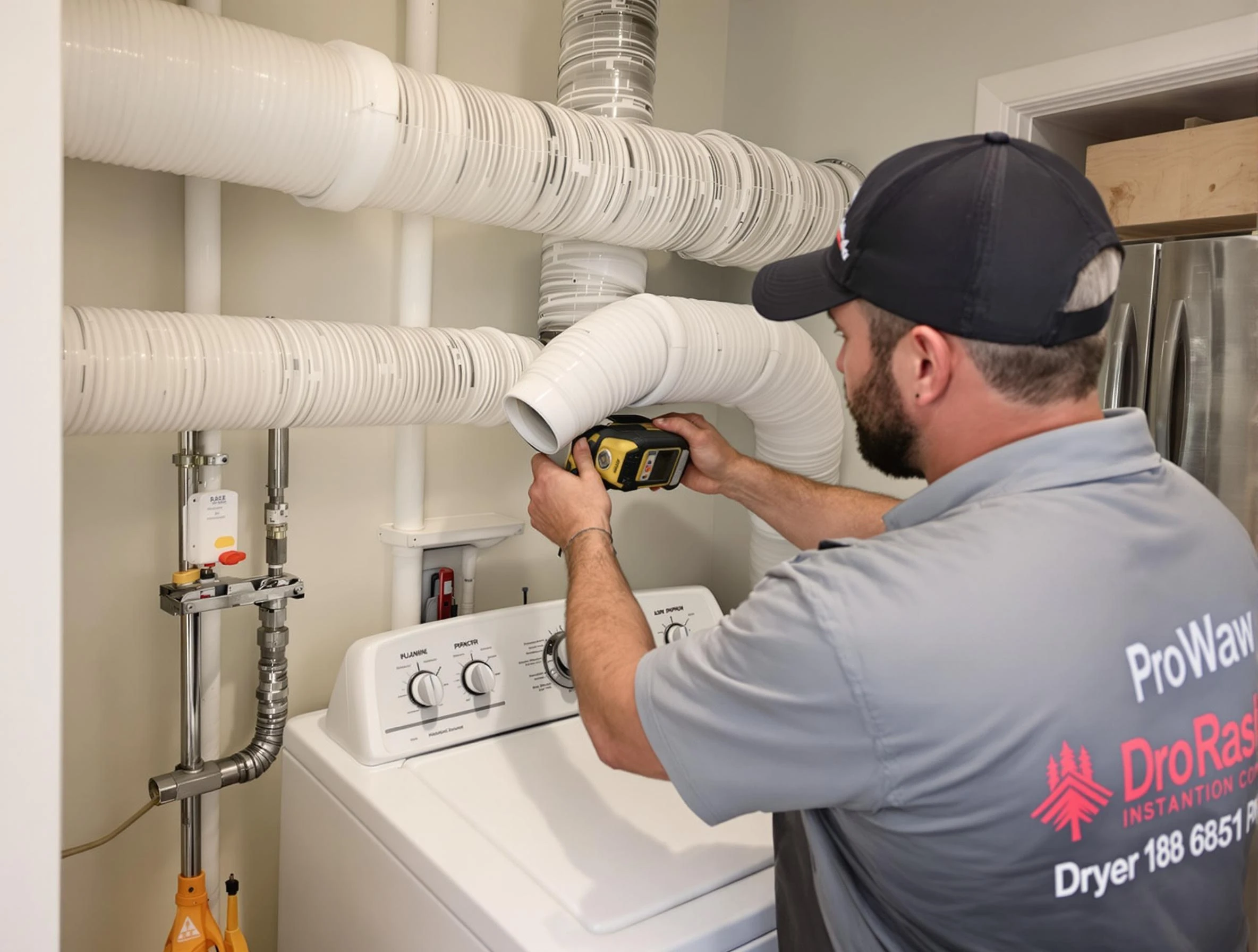 Professional dryer vent hose installation by Scottdale Dryer Vent Cleaning in Scottdale
